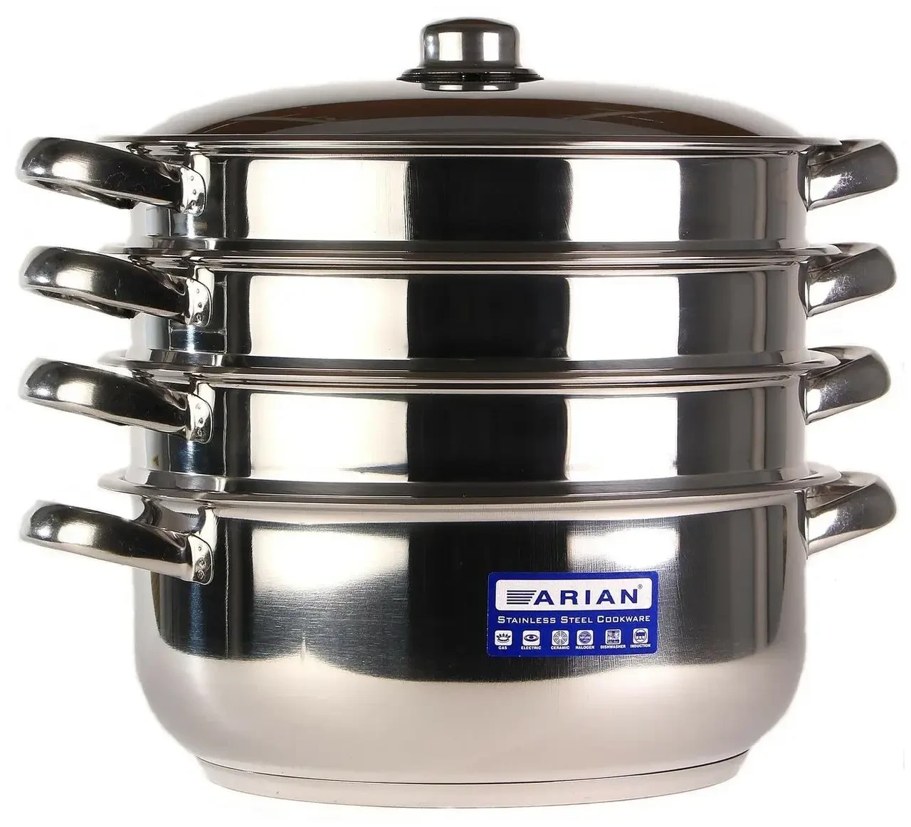 Мантоварка Arian 8 л нержавіюча сталь 26 см 3 сітки, фото 1