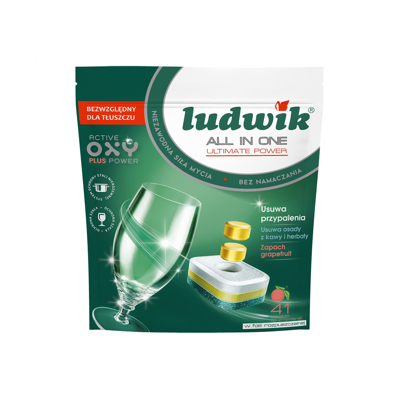Таблетки для посудомийних машин Ludwik All In One Грейпфрут 41 шт