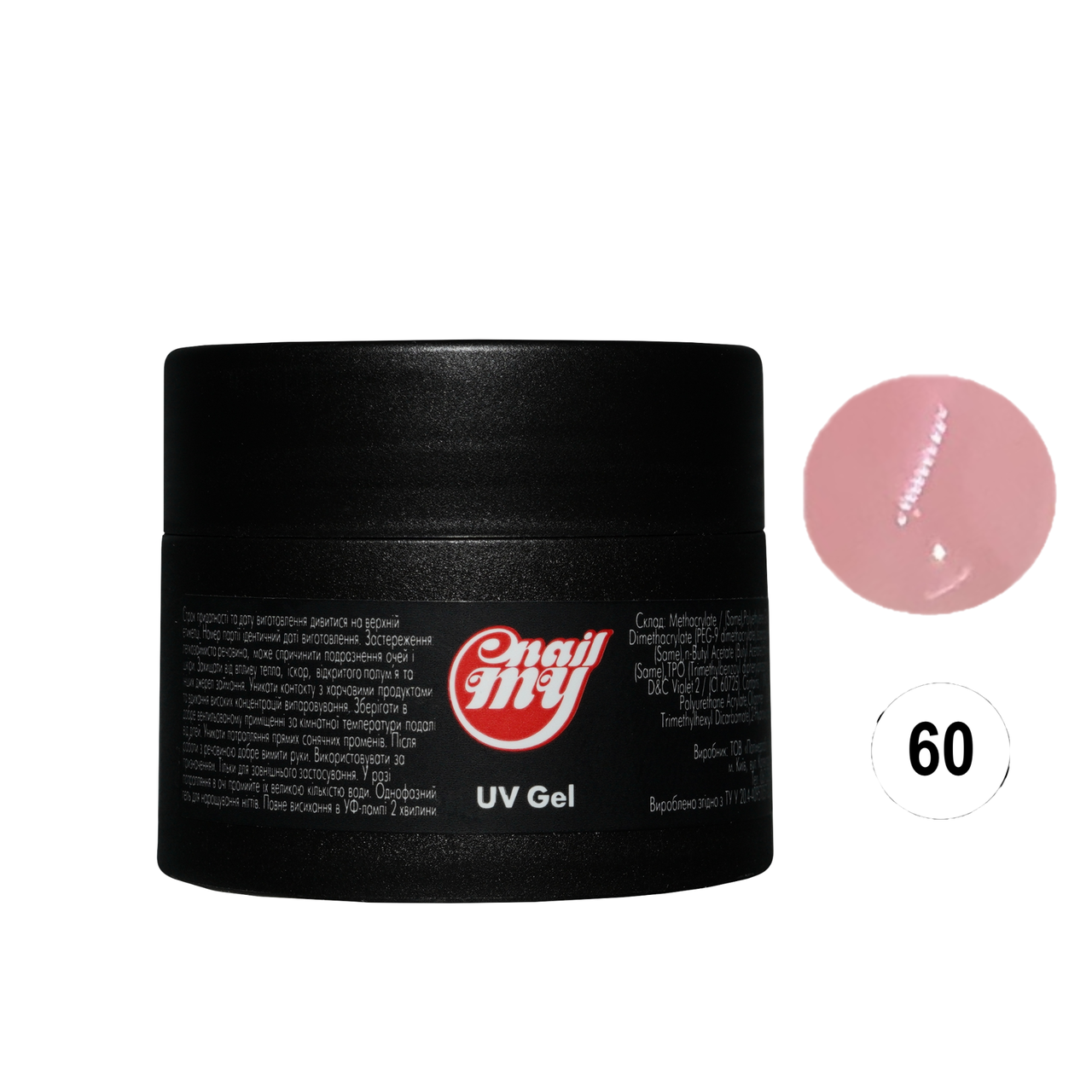 Гель середньої густоти My Nail Builder Gel №60 (бежевий) 15 мл