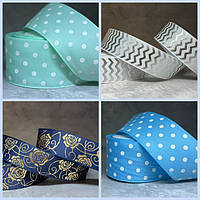 Репсові стрічки (малюнок, горох, люрекс, перфорація)