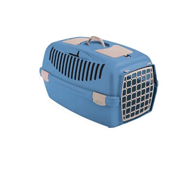 Переноска Stefanplast (Стефанпласт) Gulliver 3 для тварин вагою до 10 кг з пластиковими дверима 61x40x38 см блакитний