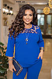 Костюм ошатний жіночий батальний 6480 ит, фото 6