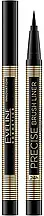 Підводка для очей ультрастійка Eveline Precise Brush Liner, чорна (4мл.)