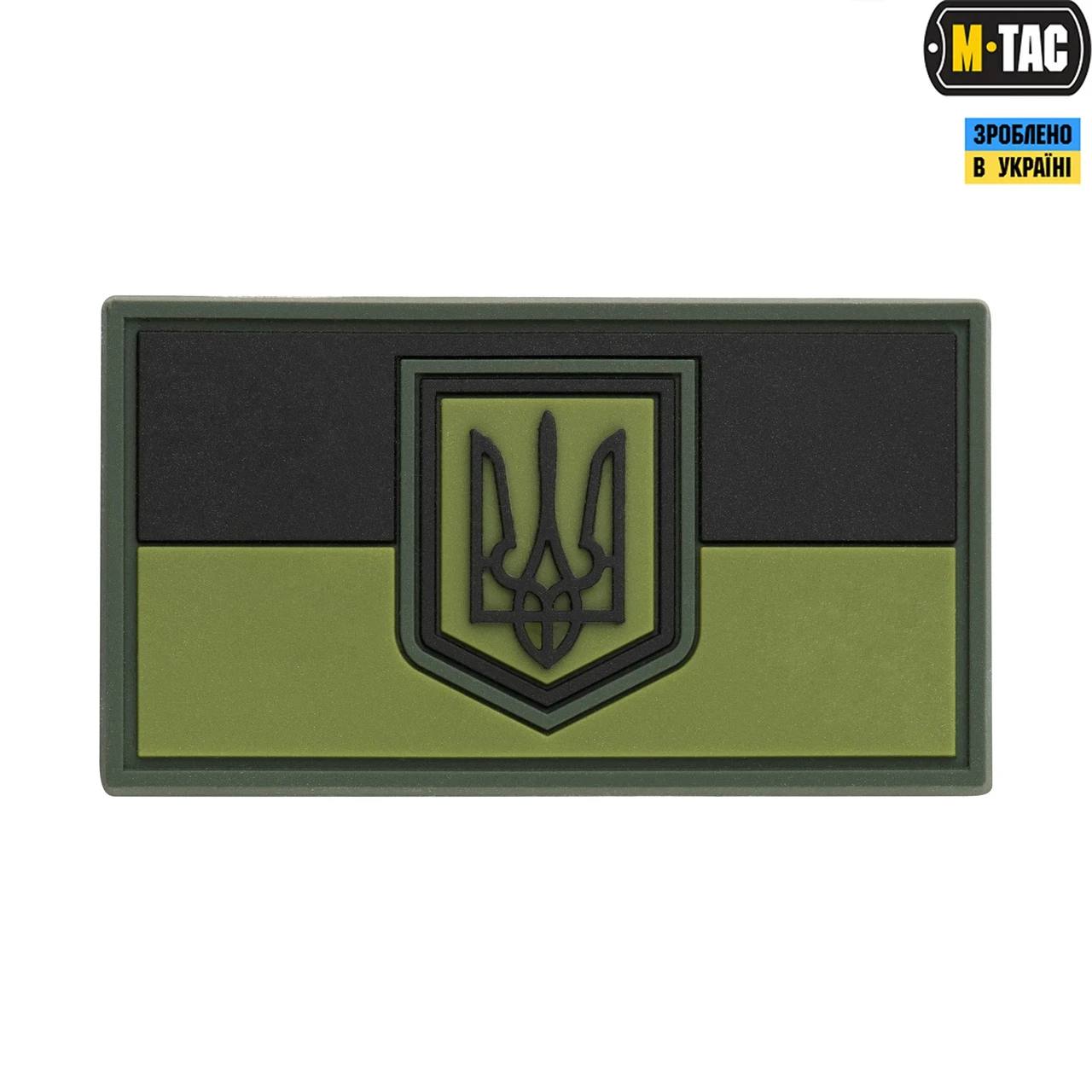 M-Tac нашивка прапор України малий PVC Olive