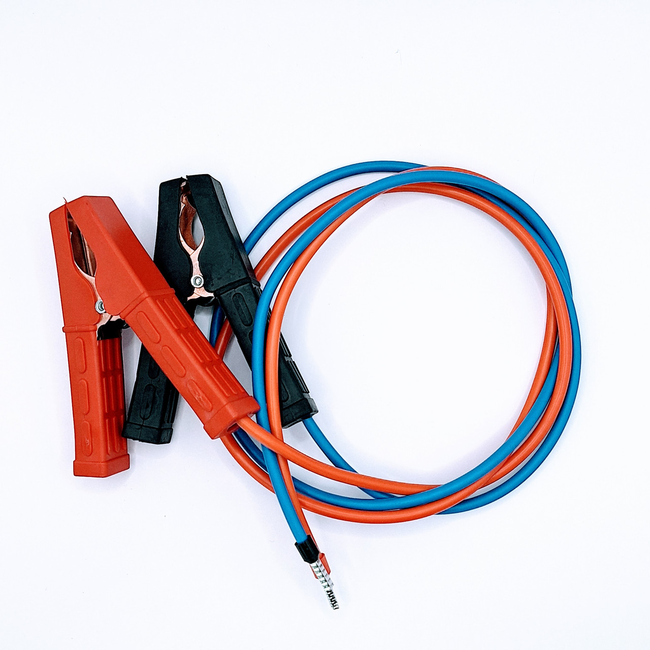 Кабель 4 мм2 довжина 2х100см мідний з акумуляторними затискачати та штирьовими накінечниками під АКБ - контролер