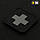 M-Tac нашивка Medic Cross Laser Cut Black/Grey, фото 3