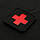 M-Tac нашивка Medic Cross Laser Cut Black/Red, фото 3