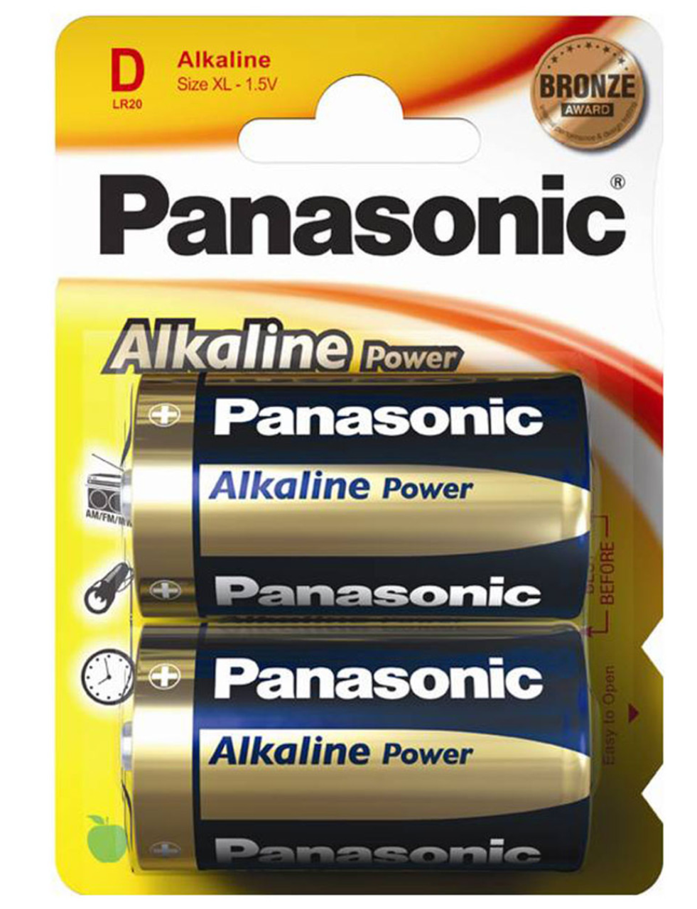 Батарейка Panasonic LR20, Alkaline, фото 1