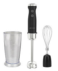 Блендер Ardesto заглибний 600Вт, чаша-600мл, вінчик для взбивання, чорно-сріблястий, HBG-600BWH