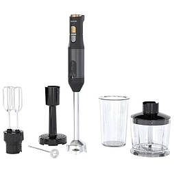 Блендер Sencor заглибний 1200Вт, 6в1, чаша-800мл, спінювач молока, чорний, SHB6442BK