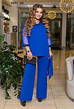 Ошатний жіночий брючний костюм батальний 6481 ит, фото 4