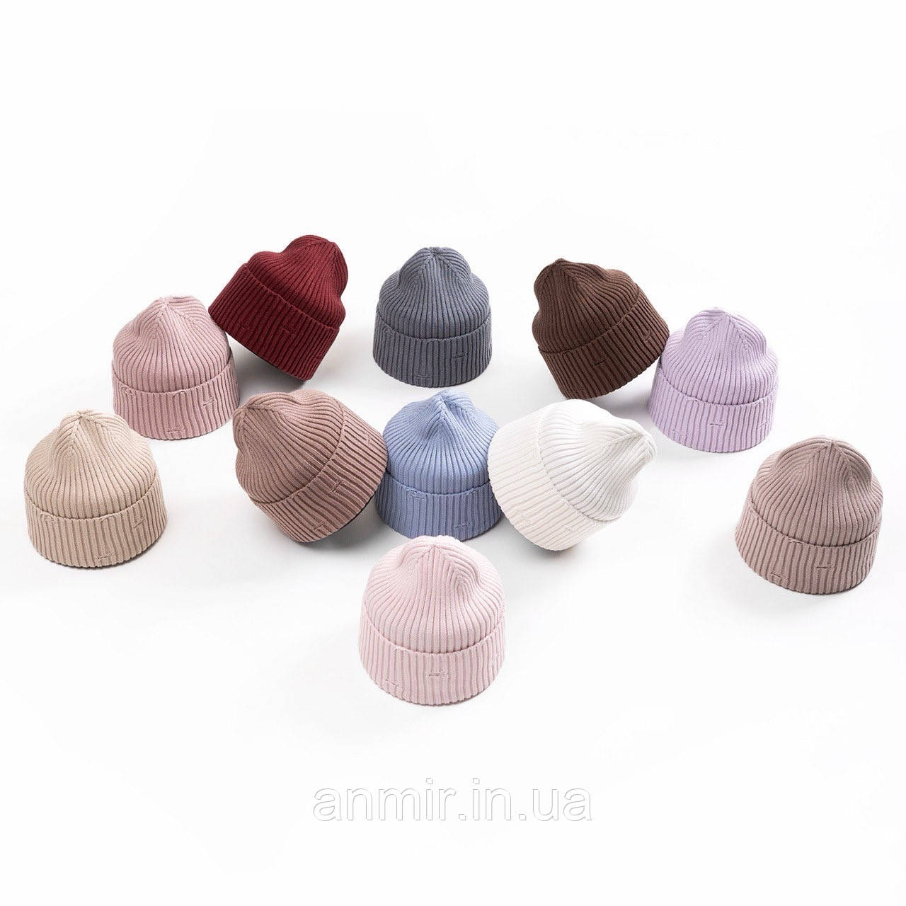 Шапка підліткова в'язка розмір 52-54, кольору міксом