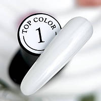 Камуфлюючий топ для гель-лаку без липкого шару Crooz Color Top № 01 8 ml (Молочний)
