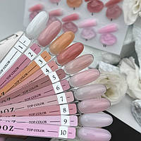 Камуфлюючий топ для гель-лаку без липкого шару Crooz Color Top 8 ml (Палітра)