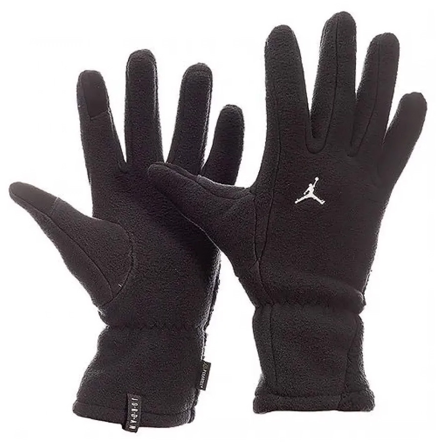 Рукавички Nike JORDAN M LG FLEECE чорний, білий Чол M, фото 1