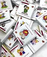 Подарунковий шоколад love is Міні шоколад 6 г Романтичний дизайн 30 шт, фото 3