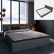 Ліжко двоспальне Нордик-1600 (основа Щит ДСП)