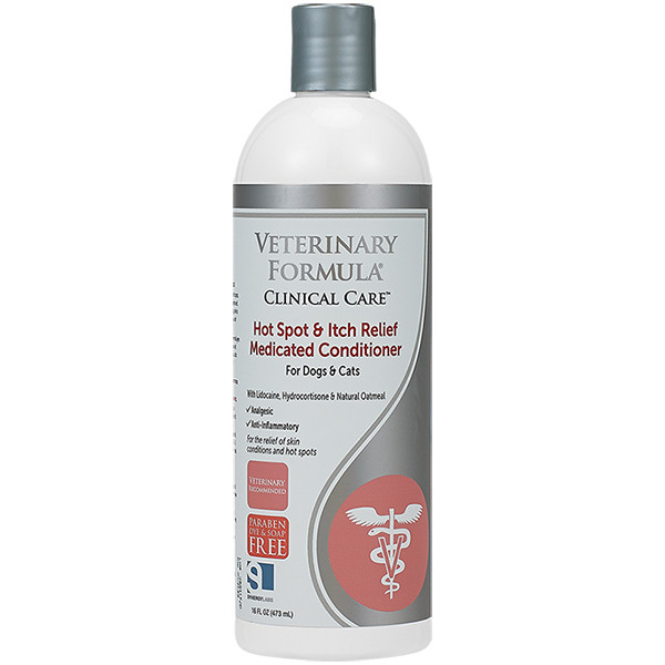Veterinary Formula Hot Spot&Itch Relief Medicated Conditioner ВЕТЕРИНАРНА ФОРМУЛА АНТИАЛЕРГЕННИЙ КОНДИЦІОНЕР для собак і котів,