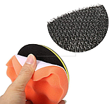 Круги полірувальні для авто зі шліфувальним диском, набр 8 в1, 8 см (6 штук насадок + полірувальний диск + адапт, фото 10