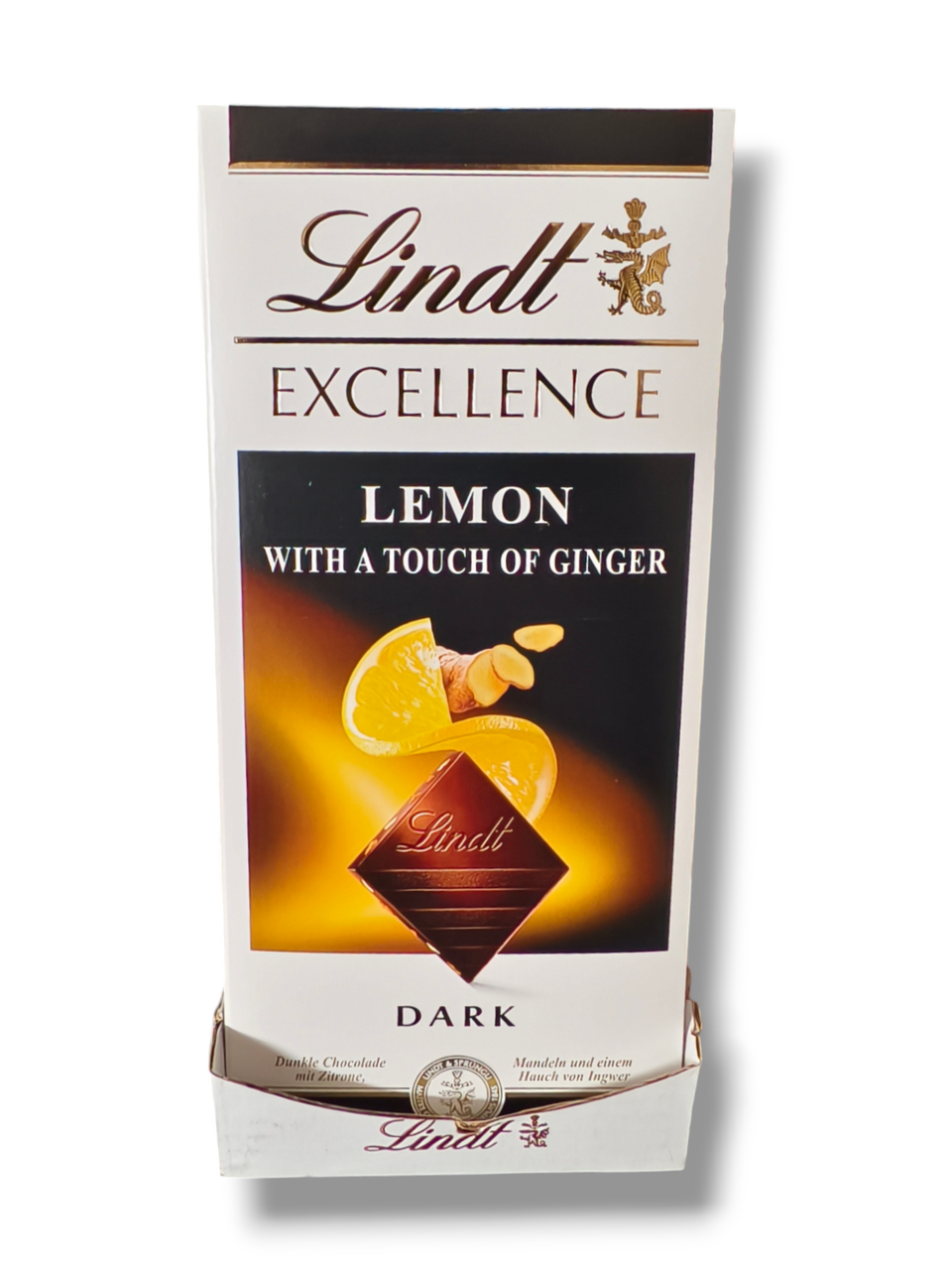 Шоколад Lindt лимон-імбир, 100 г