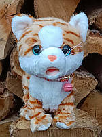 Рудий смугастий котик (22 см) - Інтерактивна іграшка на батарейках, фото 8