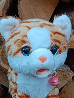 Рудий смугастий котик (22 см) - Інтерактивна іграшка на батарейках, фото 9