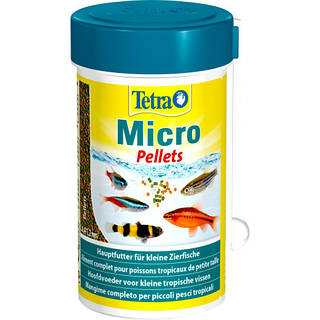 Корм Tetra Micro Pellets для аквариумных мелких рыбок гранулы 100мл KH 144505-52