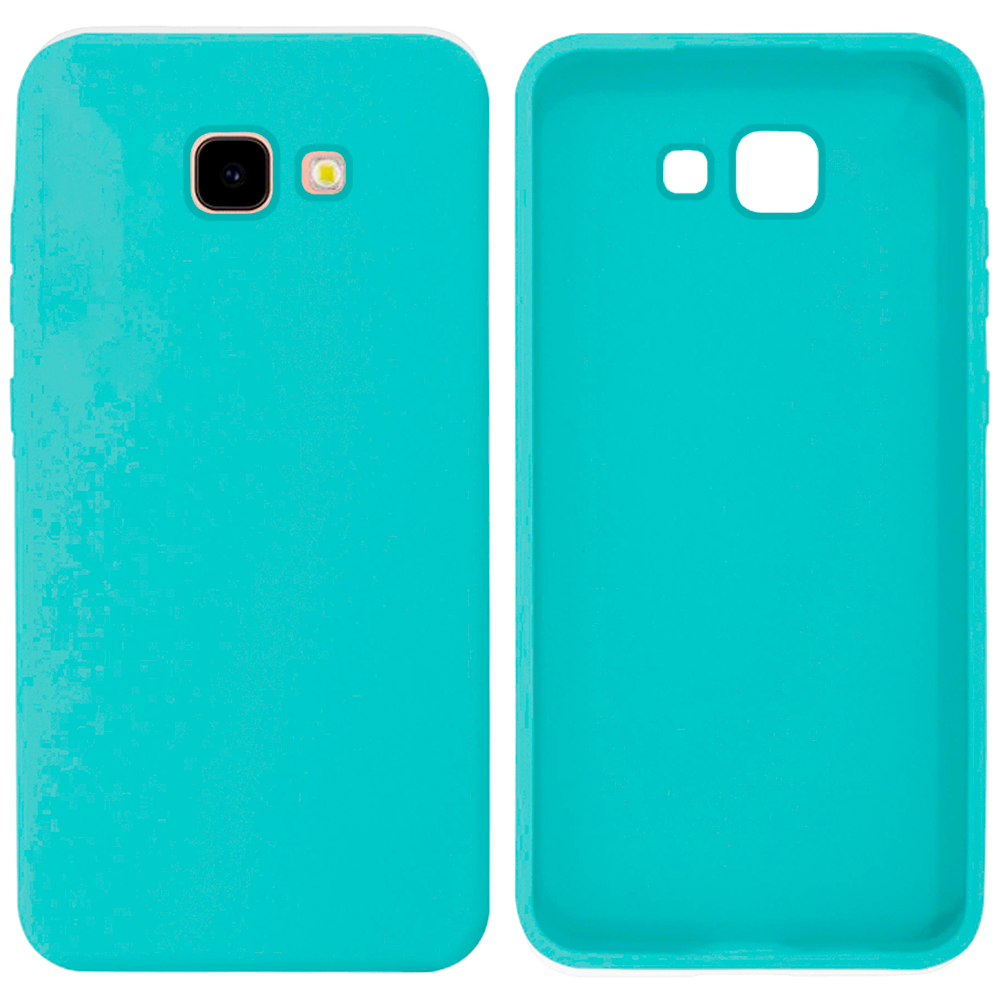 Чохол Silicone case для Samsung J4 Plus (02) SeaBlue небесно-блакитний, фото 1