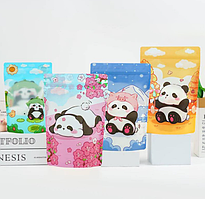 Набір пакетів подарункових 4 сезони Панда з зіп застібкою для солодощів 13 х15 см мікс 4 шт