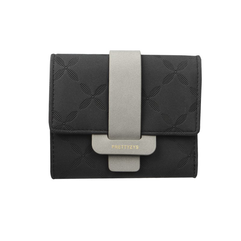 Жіночий гаманець Prettyzys 987 Black клатч із пряжкою повсякденний 2 шт.