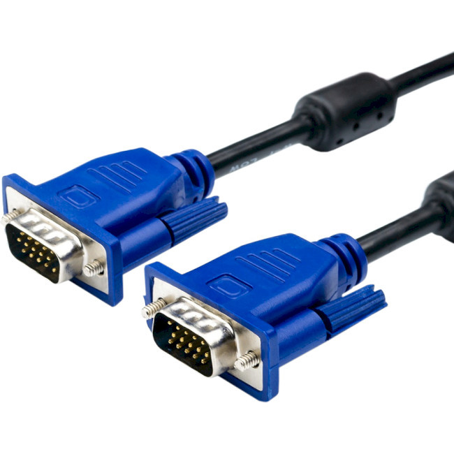 Кабель VGA 10 m Merlion (YT-VGA(M)/(M)3+2-10m/00292) чорний ()