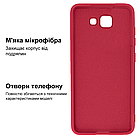 Чохол Silicone case для Samsung J4 Plus (23) Rose red бордовий, фото 3