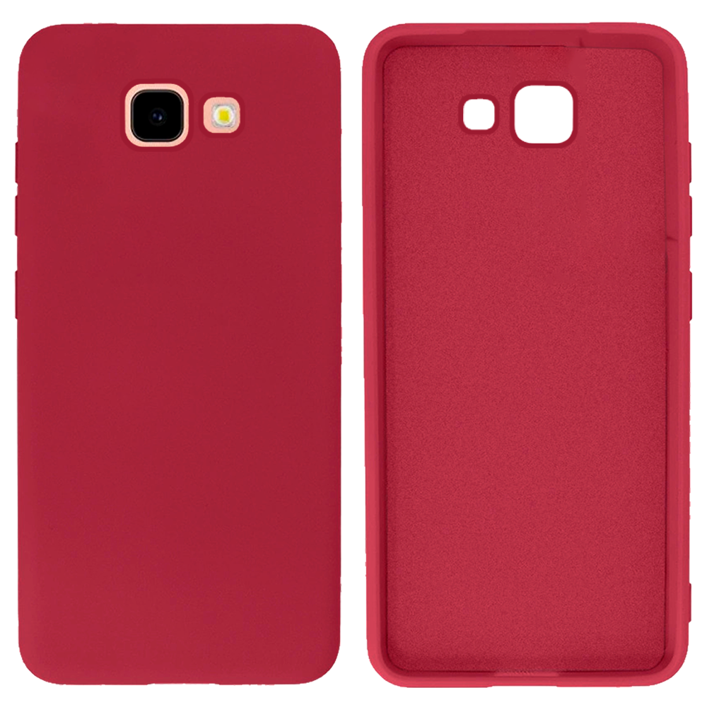 Чохол Silicone case для Samsung J4 Plus (23) Rose red бордовий, фото 1