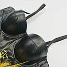 Топ-корсет, бюстьє зі штучної шкіри, чорний, фото 2