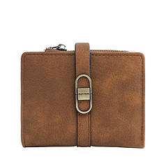 Жіночий гаманець Prettyzys PT23-2087 Brown клатч із пряжкою повсякденний складаний