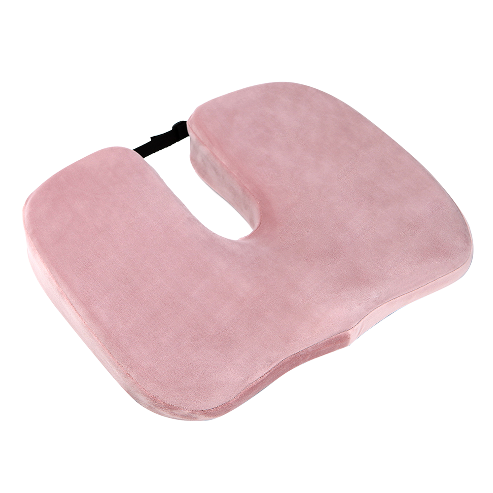 Ортопедична подушка для сидіння  Model-1, Correct Shape®  велюр рожевий