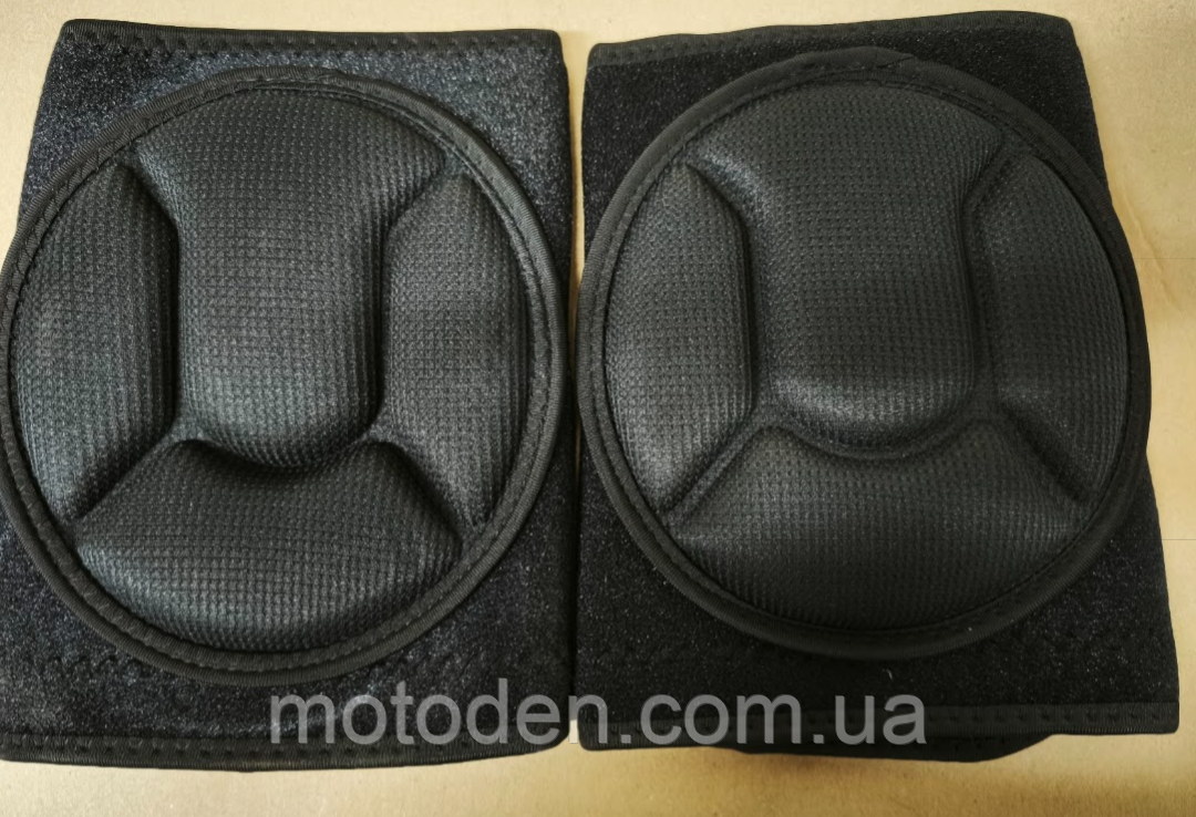 Наколінники текстильні (бандаж) з подушечками для спорту, їзди велосипедом і т.д., фото 1