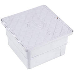 Коробка 140x140x100mm пластикова для фасадного ревізійного з'єднання 68/2 PL