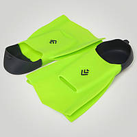 Чоловічі ласти для тренувань у басейні короткі із закритою п'ятою CIMA F06 44-45 розмір салатові