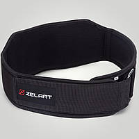 Пояс атлетичний широкий Пояс неопреновий для важкої атлетики широкий 60-65 см чорний
