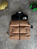 Чоловічий жилет The North Face Gucci M875 бежевий S, фото 6