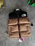 Чоловічий жилет The North Face Gucci M875 бежевий S, фото 7