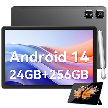 Планшет Blackview Tab 16 Pro Grey 4G 8/256GB 7700mAh + чохол, скло, стілус у подарунок
