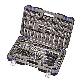 Набір інструментів професійний 1/4" і 3/8" і 1/2" 151 од. Haisser BLACK 70257