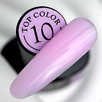 Камуфлюючий топ для гель-лаку без липкого шару Crooz Color Top № 10 8 ml (Бузково-рожевий)