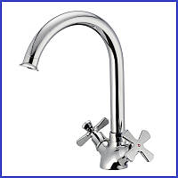 Змішувач для кухні двовентильний на керамиці Haiba DOMINOX 273 (HB0085)