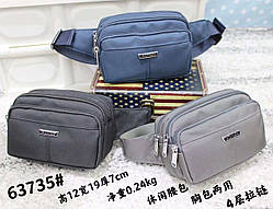 Сумка-бананка на пояс або на плече текстильна!