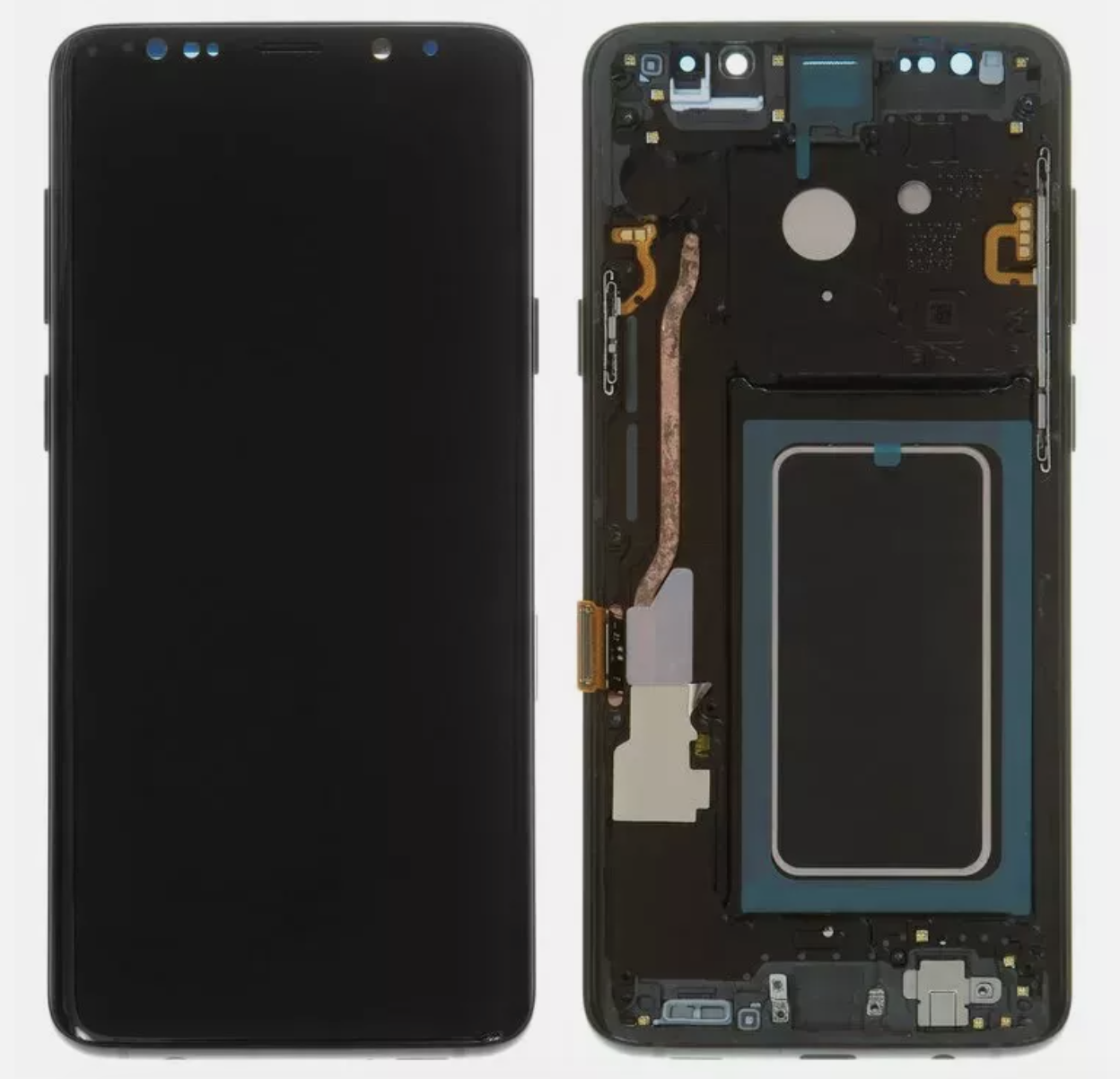 Дисплей (екран) для Samsung G965F Galaxy S9 Plus + тачскрин, чорний, Black, з передньою панеллю, оригінал