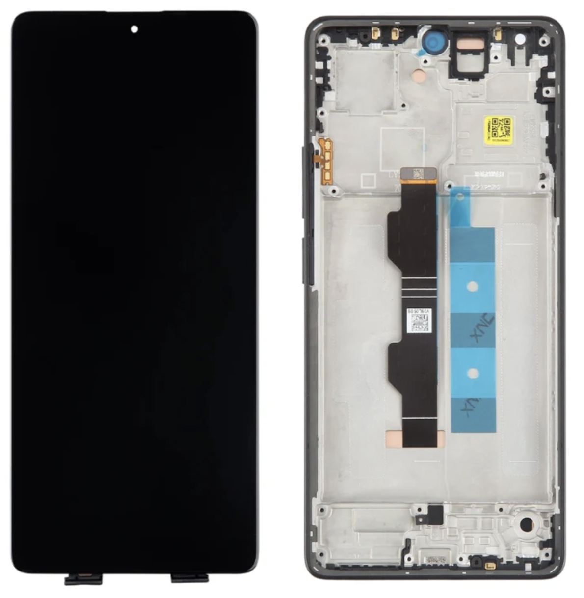 Дисплей Xiaomi Redmi Note 13 Pro 4G /Poco M6 Pro чорний, Amoled, оригінал PRC з рамкою, Midnight Black