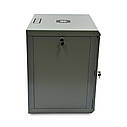 Шафа серверна SteelNet 12U 600 x 450 для мережевого обладнання (скло, сірий), фото 4